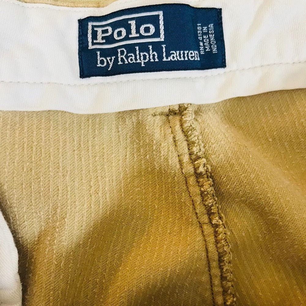 Vintage Polo By Ralph Lauren Men's Corduroy Pants Sz 40/30‎ Tan Rn # 41381 - Picture 7 of 8